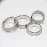 Steel Grooved Cock Ring